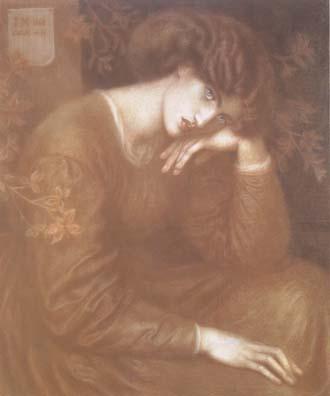 Dante Gabriel Rossetti Reverie (mk28) oil painting image